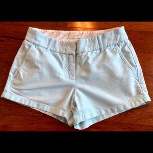 J. Crew 2.5” Inseam Chino Shorts 00 Blue EUC